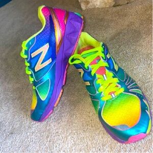 Rainbow New Balance Running Shoes - Size 9